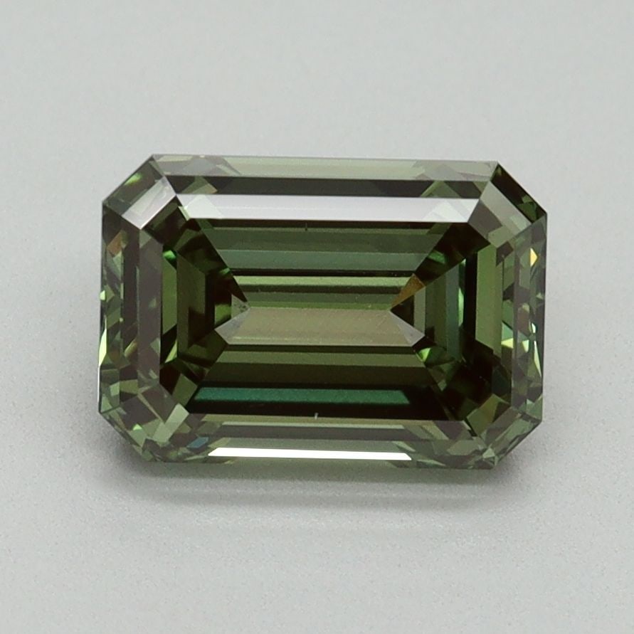 Loose Diamond - EMERALD 2.04ct Fancy Vivid Green VS1