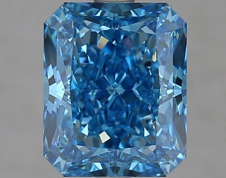 Loose Diamond - RADIANT 3.32ct Fancy Vivid Blue VVS2