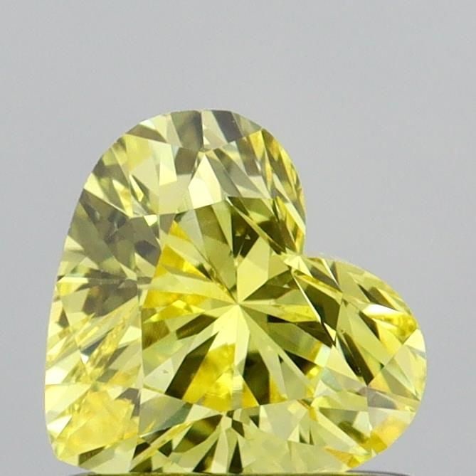 Loose Diamond - HEART 0.67ct Fancy Vivid Yellow VS1