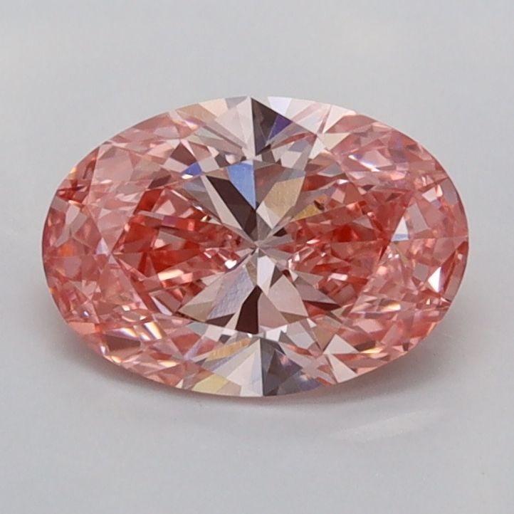 Loose Diamond - OVAL 1.02ct Fancy Vivid Pink VVS2