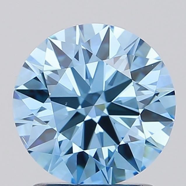 Ideal Loose Diamond - ROUND 1.5ct Fancy Vivid Blue VS1