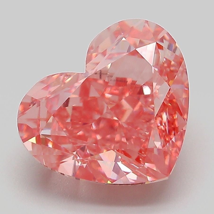 Loose Diamond - HEART 5.08ct Fancy Vivid Pink VVS2