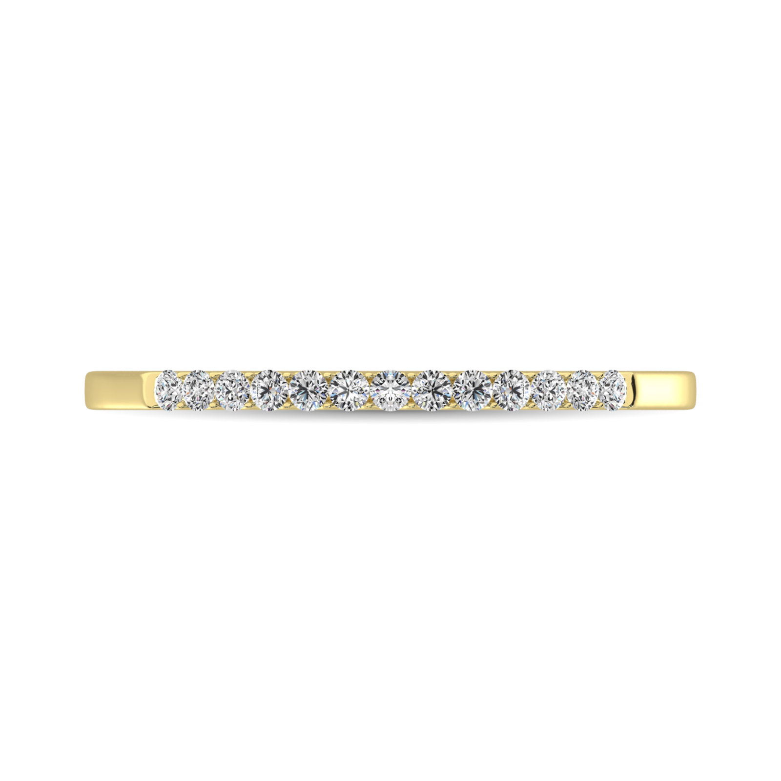 14K Yellow Gold 1/2 Ct Diamond Ladies Machine Band