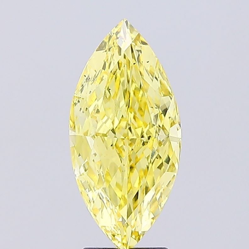 Loose Diamond - MARQUISE 3.01ct Fancy Intense Yellow VS2