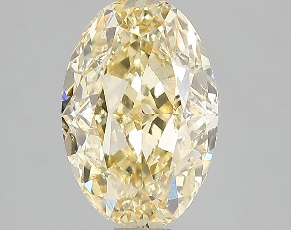 Loose Diamond - OVAL 3.02ct Fancy Vivid Yellow VS1
