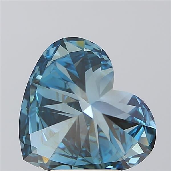 Loose Diamond - HEART 4.06ct Fancy Vivid Blue VVS2