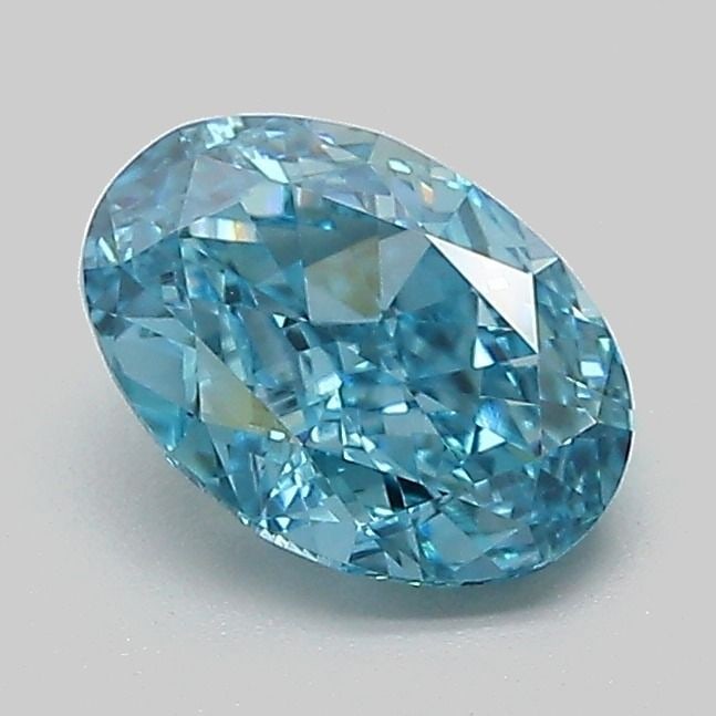 Loose Diamond - OVAL 1.06ct Fancy Vivid Blue VVS2