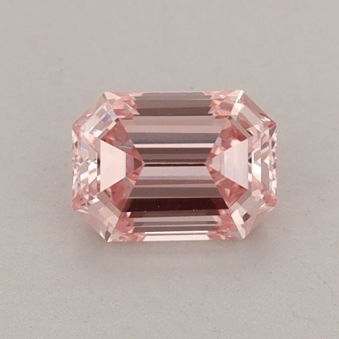 Loose Diamond - EMERALD 0.66ct Fancy Intense Pink VS1