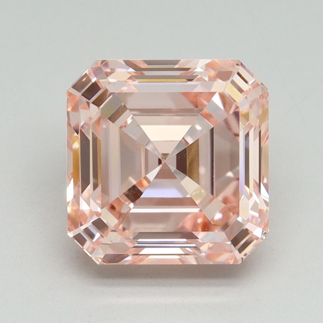 Loose Diamond - ASSCHER 5.05ct Fancy Intense Pink VS2