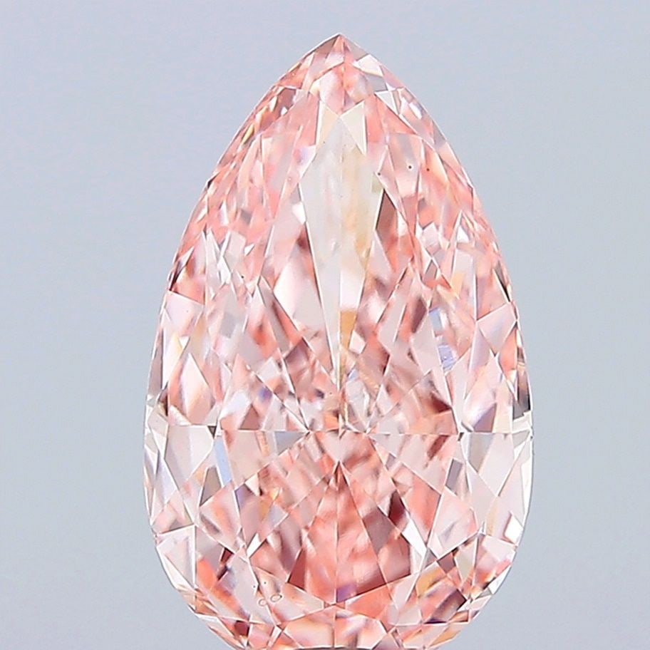Loose Diamond - PEAR 7.04ct Fancy Intense Pink VS1