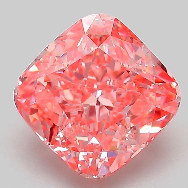 Loose Diamond - CUSHION MODIFIED 3.04ct Fancy Vivid Pink VVS2