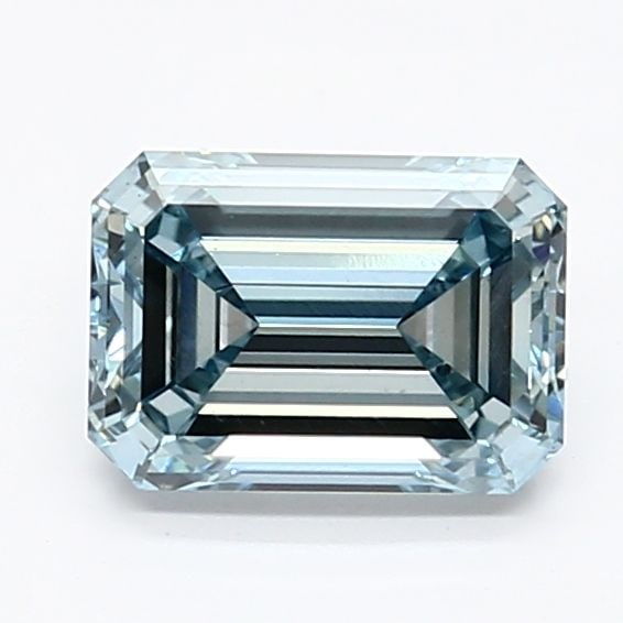 Loose Diamond - EMERALD 1.06ct Fancy Intense Blue VS2