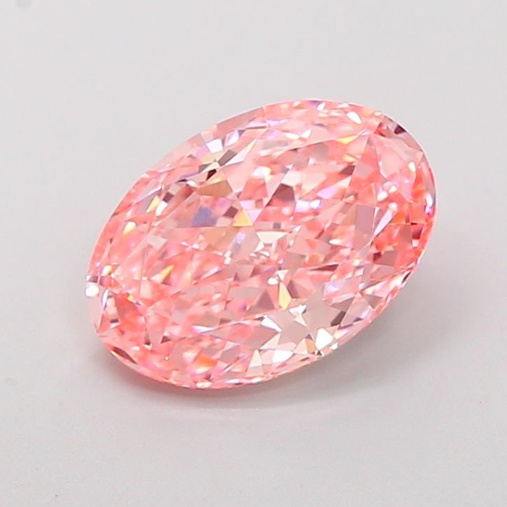 Loose Diamond - OVAL 2.72ct Fancy Vivid Pink VVS2