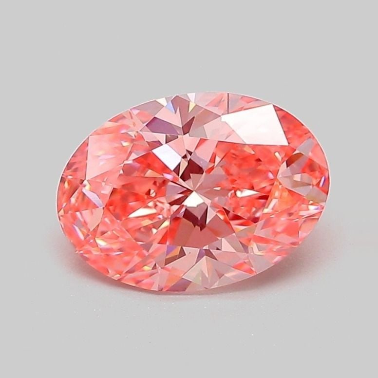 Loose Diamond - OVAL 1.61ct Fancy Vivid Pink VVS2