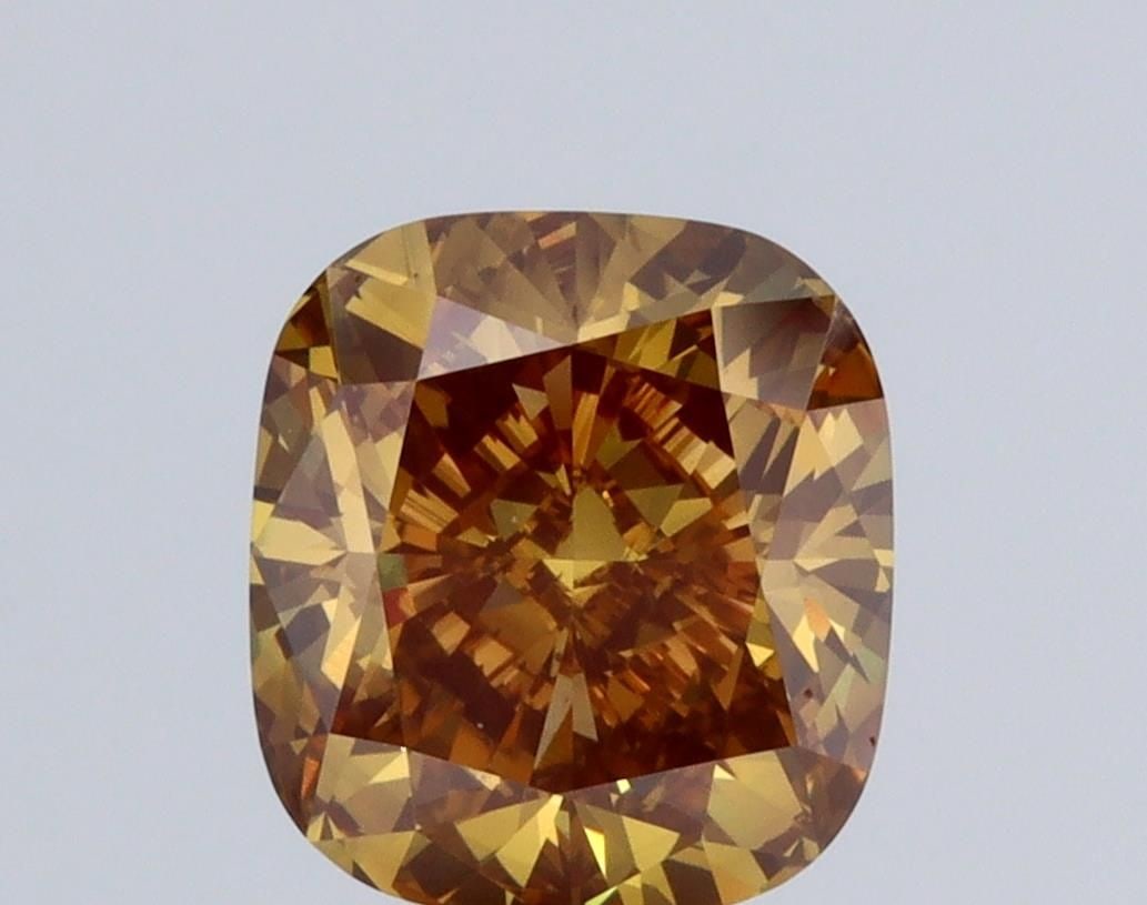 Loose Diamond - CUSHION BRILLIANT 2.43ct Brown VS2: Loose Diamond - CUSHION BRILLIANT 2.43ct Brown VS2 Source: This is a real non-mined Diamond that has been grown in a lab Shape: CUSHION BRILLIANT Carats: 2.43 Color: Brown Certification: NONE Video: