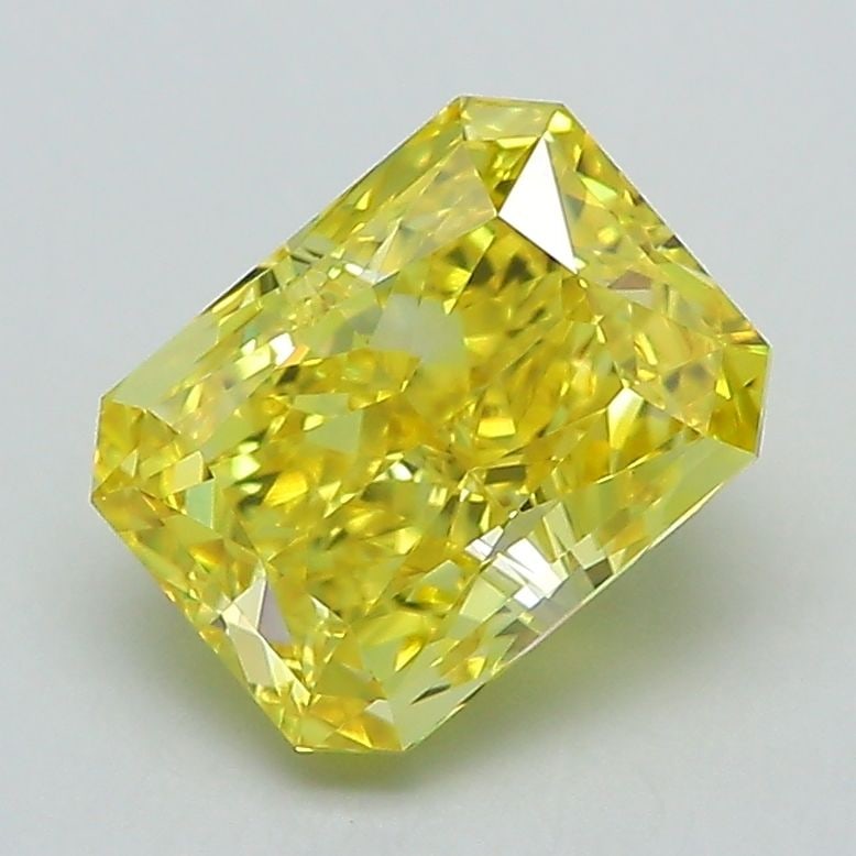 Loose Diamond - RADIANT 2.09ct Fancy Vivid Yellow VVS2