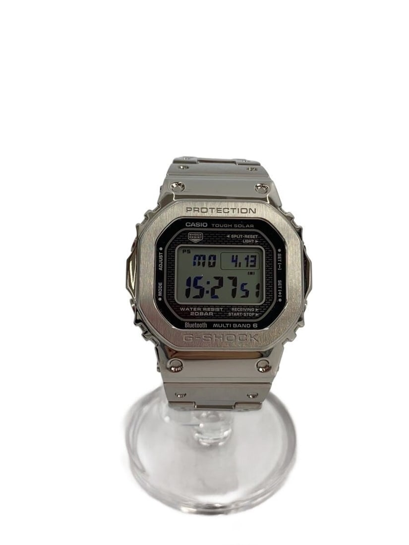 Casio G Shock GMW B5000D 1JF Silver Full Metal Square Watch: Casio G Shock GMW B5000D 1JF Silver Full Metal Square Watch This CASIO G-SHOCK Full Metal Square Tough Solar GMW-B5000D-1JF men's wristwatch features a distinctive silver design and is crafted in Japa