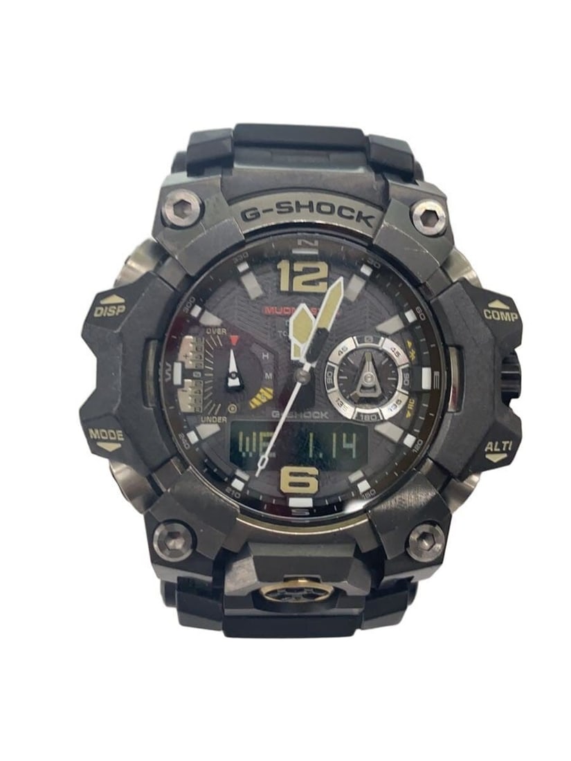 Casio G Shock GWG B1000 1AJF Black Rubber Wristwatch: Casio G Shock GWG B1000 1AJF Black Rubber Wristwatch This CASIO G-SHOCK GWG-B1000-1AJF men's wristwatch features a robust design with a black rubber band. Made in Japan, the watch is pre-owned and sho
