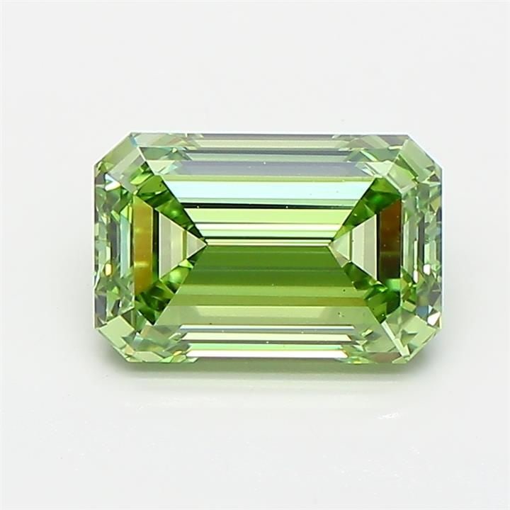 Loose Diamond - EMERALD 1.57ct Fancy Vivid Green VS1