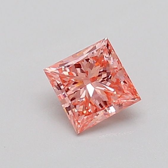 Loose Diamond - PRINCESS 0.42ct Fancy Vivid Pink VS2