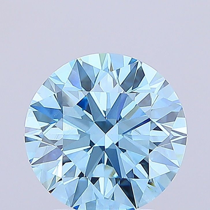 Ideal Loose Diamond - ROUND 3.02ct Fancy Vivid Blue VS1