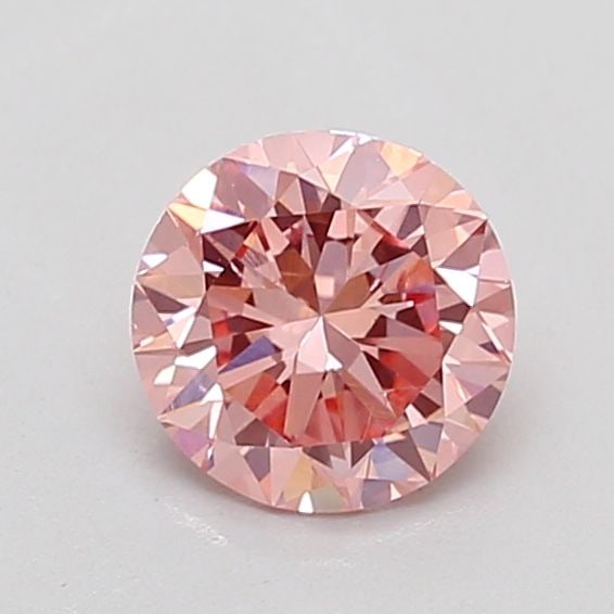 Loose Diamond - ROUND 0.79ct Fancy Vivid Pink SI1