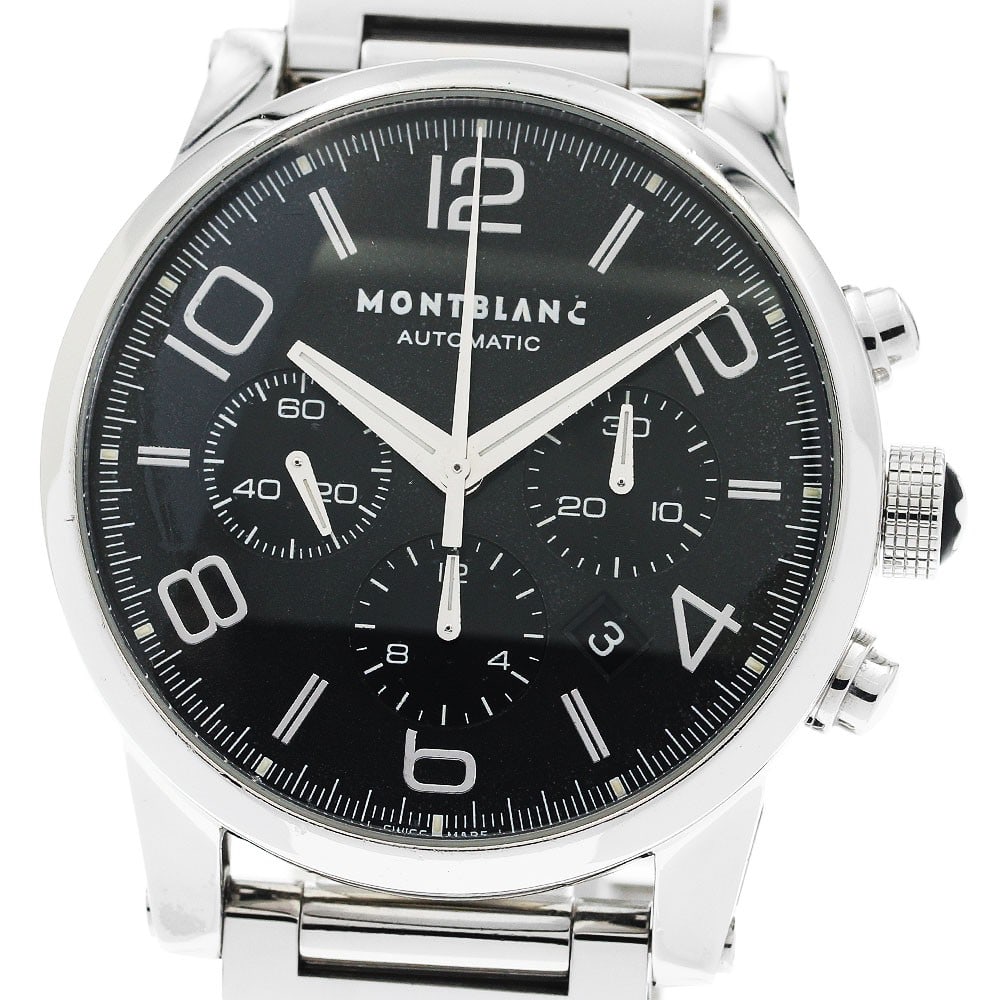 Mens Chronograph Date Wristwatch MONTBLANC TimeWalker 7069 U0009668: Mens Chronograph Date Wristwatch MONTBLANC TimeWalker 7069 U0009668 Montblanc TimeWalker Chronograph Date men's wristwatch. This pre-owned watch is from Switzerland and is identified as a chronograph 