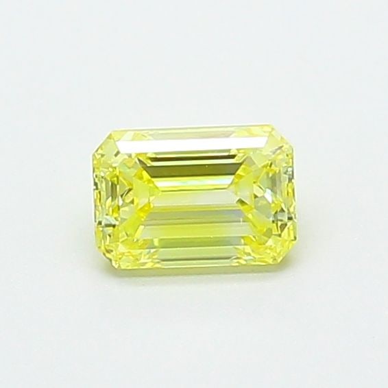 Loose Diamond - EMERALD 0.55ct Fancy Intense Yellow VS1