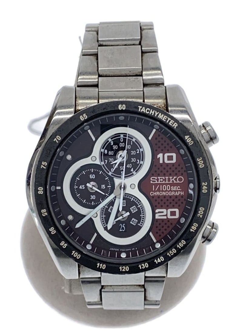 Seiko 7T82-0AE0 stainless steel black dial men's chronograph watch: Seiko 7T82-0AE0 stainless steel black dial men's chronograph watch This SEIKO Chronograph 7T82-0AE0 is a men's wristwatch featuring a black dial and stainless steel construction. Made in Japan, it off