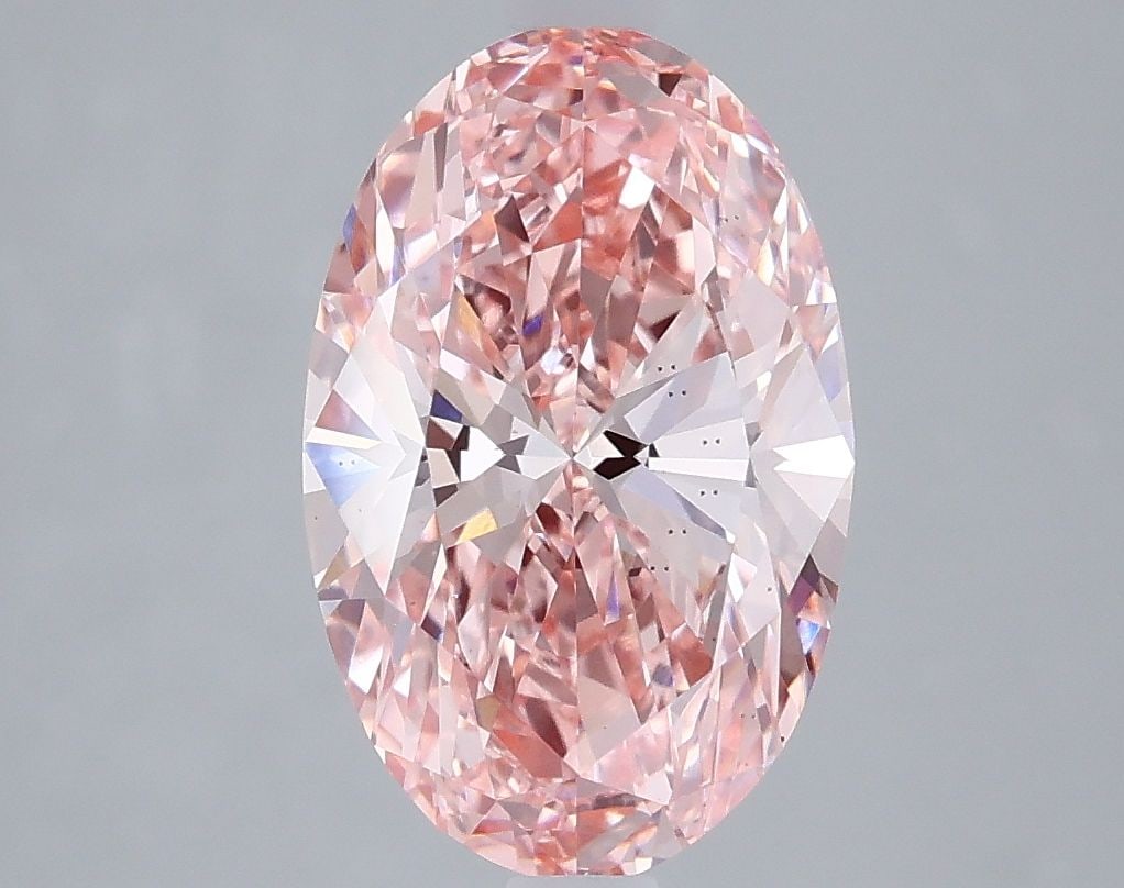 Loose Diamond - OVAL 2.56ct Fancy Vivid Pink VS2