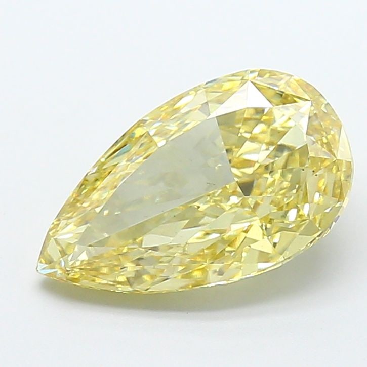 Loose Diamond - PEAR 5.02ct Fancy Intense Yellow VS2