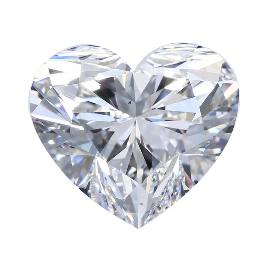 GIA Certified 4.01 Carat E VS2 Heart Cut Diamond Loose Stone