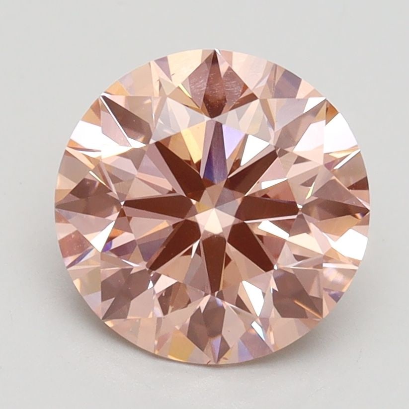 Ideal Loose Diamond - ROUND 2.3ct Fancy Intense Pink VS2