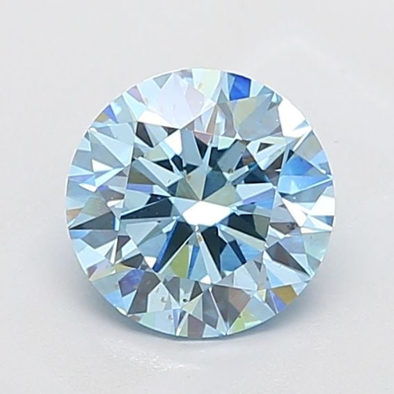Ideal Loose Diamond - ROUND 2.02ct Fancy Vivid Blue VS1