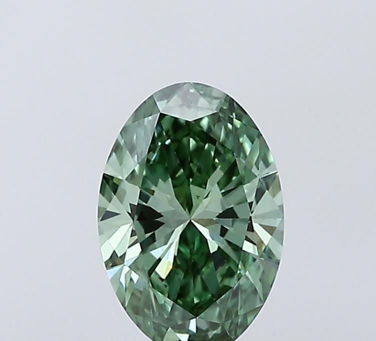 Loose Diamond - OVAL 1.0ct Fancy Vivid Green VS1