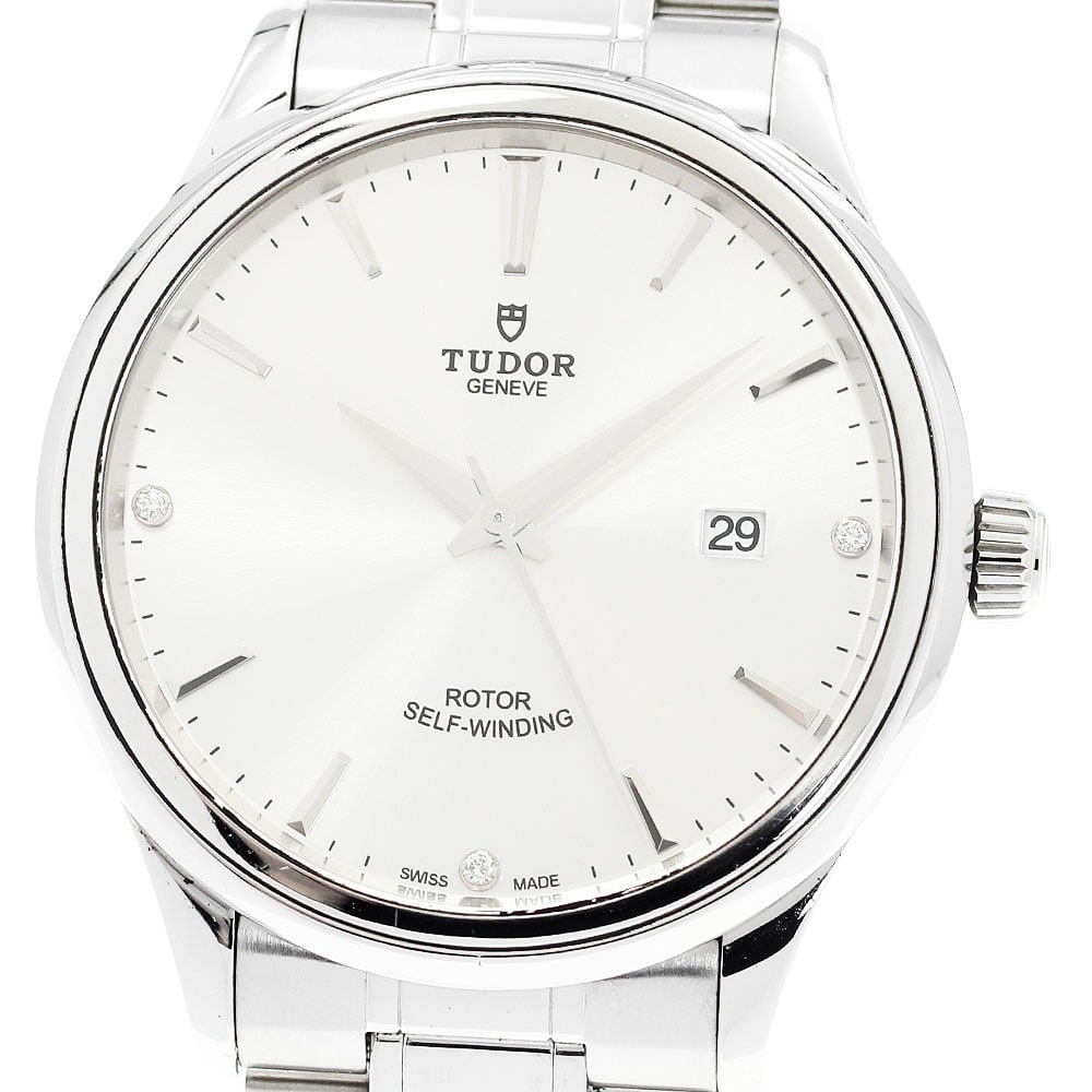 TUDOR Style Date 12700 Mens Automatic Wristwatch 3P Diamond