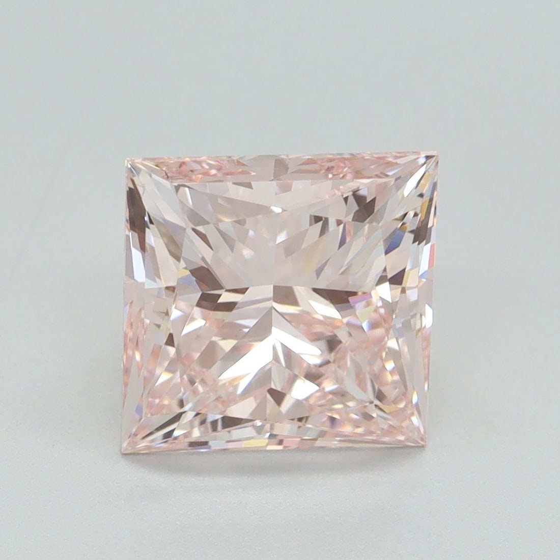 Loose Diamond - PRINCESS 3.56ct Fancy Intense Pink VS2