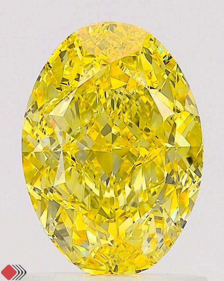 Loose Diamond - OVAL 1.53ct Fancy Vivid Yellow VS1