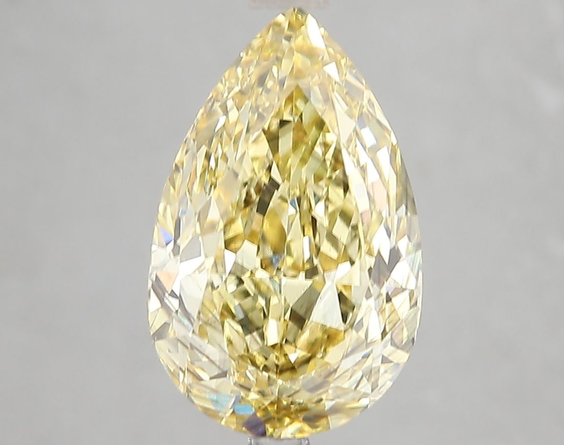 Loose Diamond - PEAR 5.14ct Fancy Intense Yellow SI1
