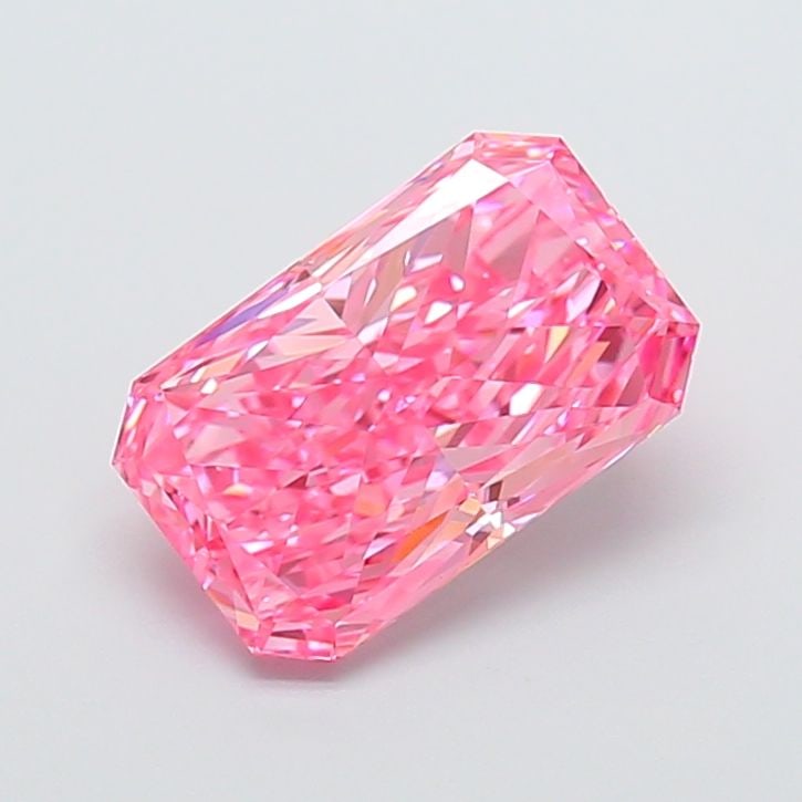 Loose Diamond - RADIANT 3.52ct Fancy Vivid Pink VS1