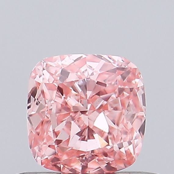 Loose Diamond - CUSHION MODIFIED 0.53ct Fancy Vivid Pink VS1