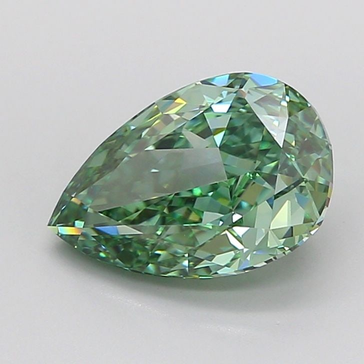 Loose Diamond - PEAR 3.1ct Fancy Vivid Green VVS2