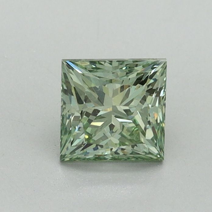 Loose Diamond - PRINCESS 0.67ct Fancy Vivid Green VVS2