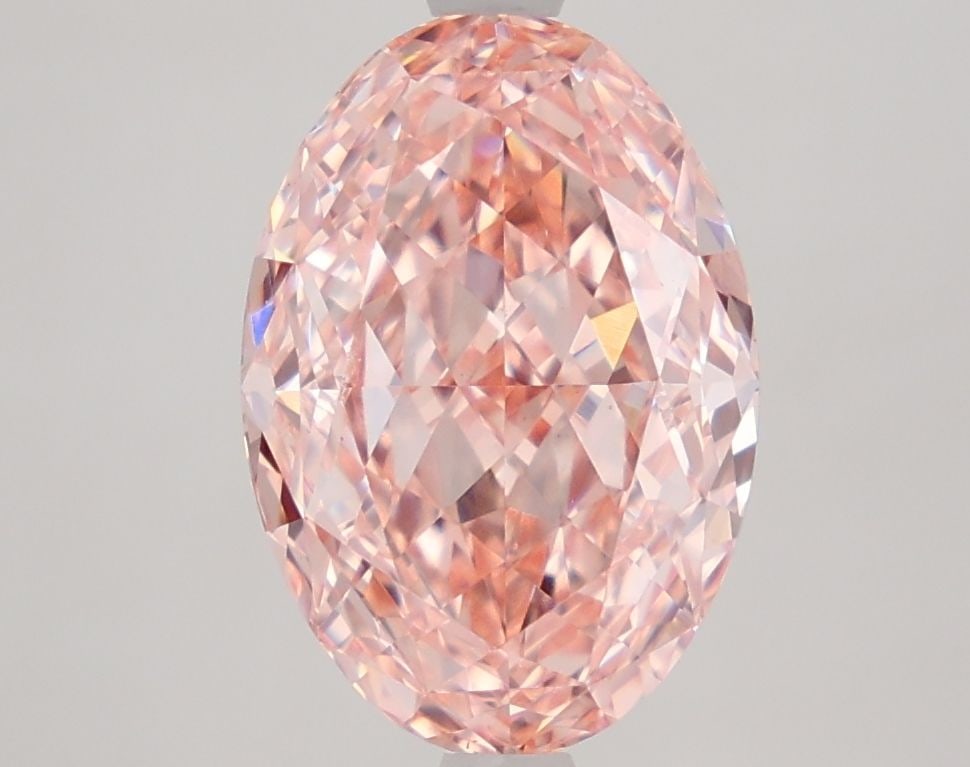Loose Diamond - OVAL 3.77ct Fancy Vivid Pink VVS2