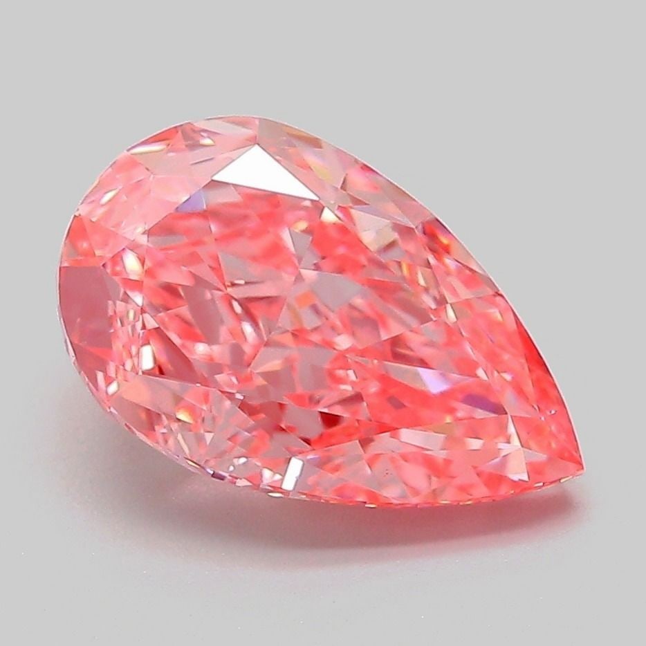 Loose Diamond - PEAR 3.02ct Fancy Vivid Pink VVS2