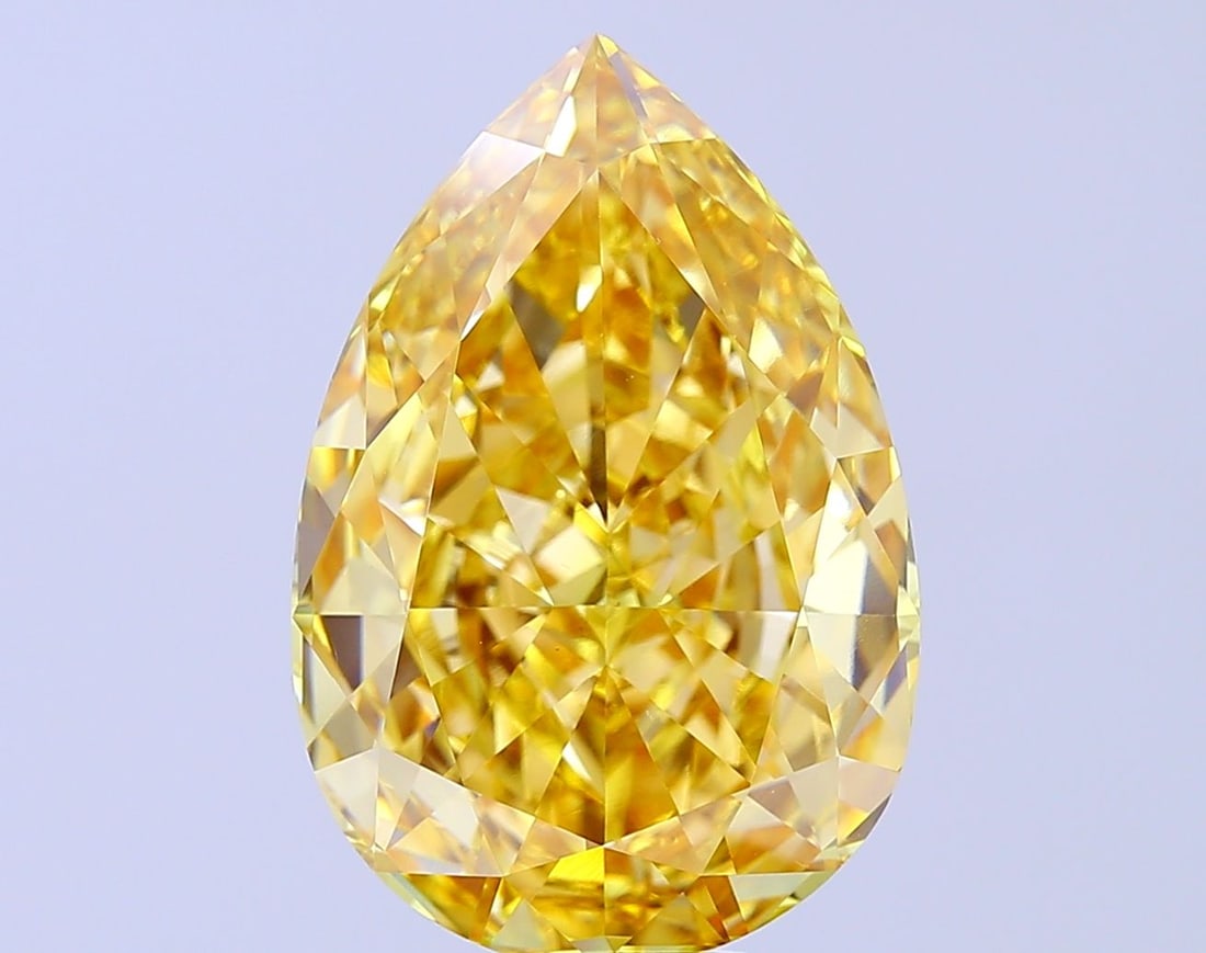 Loose Diamond - PEAR 11.17ct Fancy Intense Yellow VS1: Loose Diamond - PEAR 11.17ct Fancy Intense Yellow VS1 Source: This is a real non-mined Diamond that has been grown in a lab Shape: PEAR Carats: 11.17 Color: Fancy Intense Yellow Certification: IGI Vid