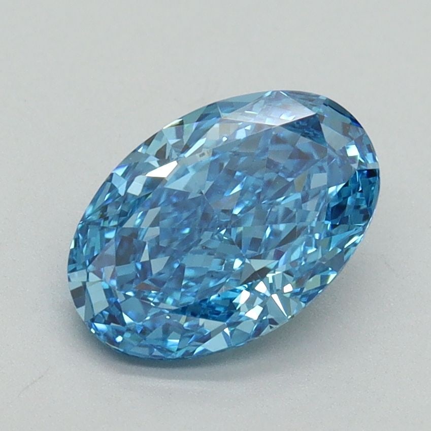 Loose Diamond - OVAL 1.5ct Fancy Vivid Blue VS1