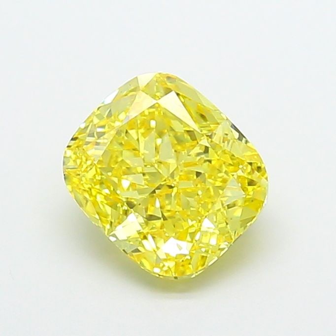 Loose Diamond - CUSHION MODIFIED 3.01ct Fancy Vivid Yellow VS2