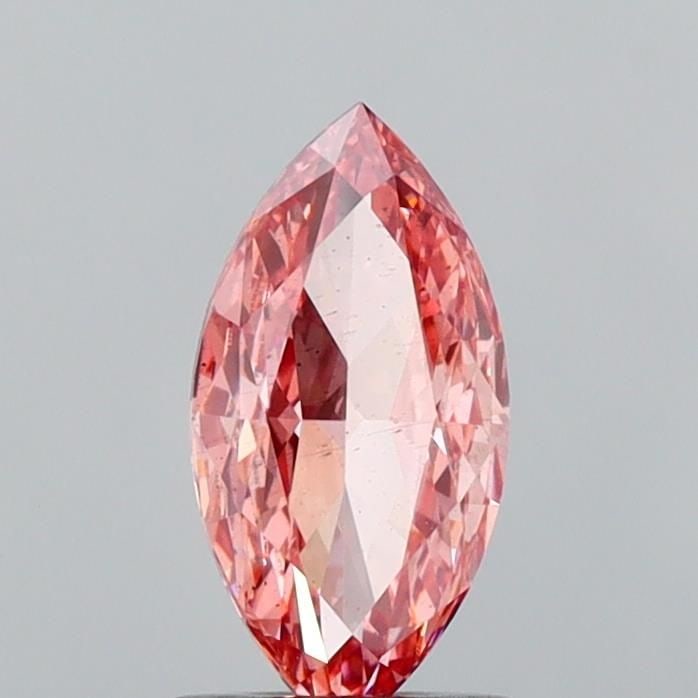 Loose Diamond - MARQUISE 1.04ct Fancy Vivid Brownish Pink SI1