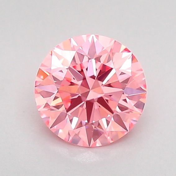 Ideal Loose Diamond - ROUND 0.82ct Fancy Vivid Pink VVS2